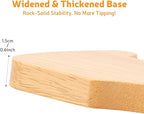 Elevated Cat Bowl Stand 6.1" Diameter 3.5" High with Non-Slip Pads | Natural Rubberwood, Universal Fit, Detachable, Raised, Anti Vomiting, Ergonomic, Wooden Pet Feeder Holder, Home Decor