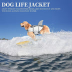 Fragralley Shark Dog Life Jacket, Adjustable Dog Life Vest with Shark Fin, Suit for Small Medium Large Dog Life Vest for Swimming and Boating