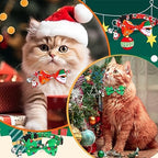 Kacctyen 18 Pcs Holiday Cat Collars Halloween with Bowtie Bell, Medium - Image 6
