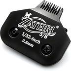 Size 5/8 Detachable Pet Grooming Clipper Blade with Steel Cutter, 1/32 Inch (0.8 mm) Cut Length, Black, Compatible with Andis, Oster A5, Wahl KM10, 1 Pack