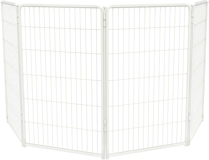 FXW Homeplus Indoor Dog Playpen, 45" H, 4 Panels, for Large Dogs | Stress-free play, Heavy-duty, Semi-open design, Easy setup, Threshold-free gate, Expandable, Patented