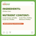 Freeze-Dried Chicken Liver Treats for Dogs and Cats, 6 oz | Single Ingredient, High Protein Recipe, Grain-Free Snack, Food Topper Use, Training Treats
