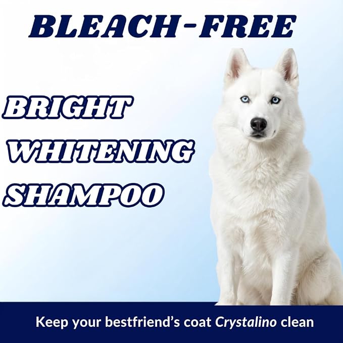 (1 Gallon) Dog Whitening Shampoo for White Dogs, Purple Dog Shampoo Whitening for Dogs White Coat, Blueberry Facial, para Perros Blancos