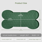 PWTAA Dog Food Mat Anti-Slip Silicone Dog Bowl Mat Thicker Pet Placemat Waterproof Cat Feeder Pad with Raised Edge Puppy Kitten Feeding Mats Suitable Small Medium-Sized Dogs Cats Eating Tray - 2PCS