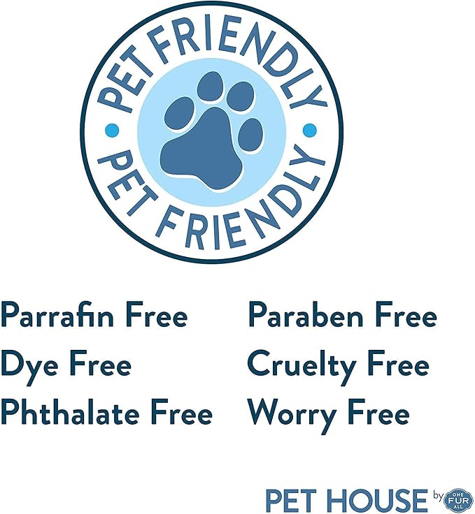 Pet House Candle Value Pack - Plant-Based/Soy - Clean Burning Scented, Long Lasting Pet Odor Candle for Home - Lavender Green Tea