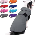 MIGOHI Warm Dog Coat Winter Dog Jacket,Waterproof Cold Weather Coats for Dogs,Fleece Jacket for Small Medium Large Dogs,Reflective Thick Fleece Vest with Leash Hole