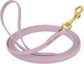Viper Biothane K9 Working Dog Leash Waterproof Lead for Tracking Training Schutzhund Odor-Proof Long Line with Solid Brass Snap for Puppy Medium and Large Dogs, 20ft Pastel Purple