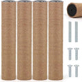4 PCS Cat Scratching Post Replacement with M8 Screws, 15.7 x 3.1 Inches by LifeIdeas