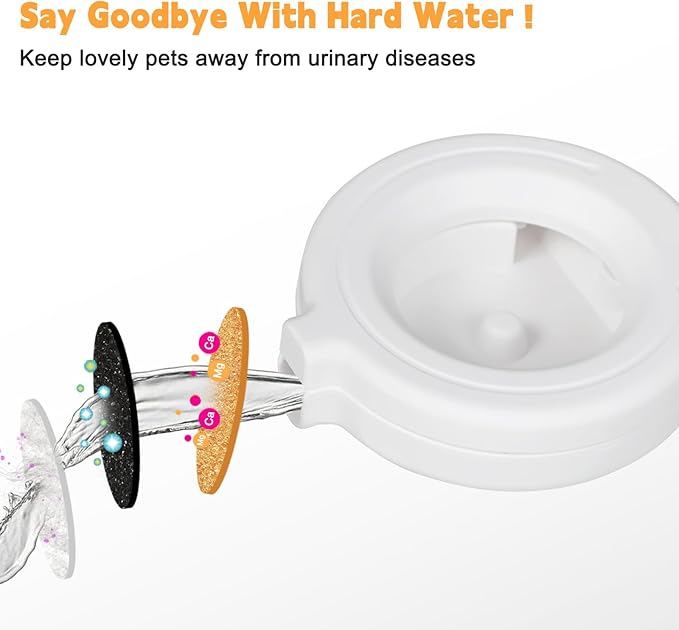 RIZZARI 5L Filtered Cat Water Dispenser: Fresh Water for Indoor Cats | 5L Long-Lasting Water Supply/Cleaner Drinking Experience/Filtered Fresh Water/Compact Design For Indoor Spaces