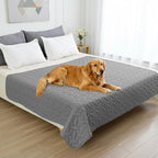 Ameritex Pet Bed Cover Dog Bed Blanket for Sofa and Furniture Waterproof New Pattern Design (68x82 Inch, Light Grey)
