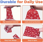 Best Pet Supplies Poop Bags for Dogs - Red, 150 Count | Scented, Leak-proof, Easy-Tear perforations, 15 Thick Bags per roll, Outdoor Walking & Travel, Fits Standard Holders