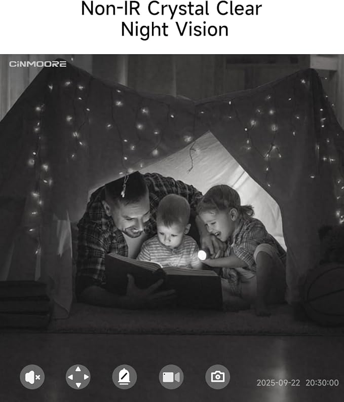 3K Pet Camera Indoor with Phone APP, 5MP Cameras for Home Security with 1400mAh Emergency Rechargeable Battery, 2.4G 5G Dual Band WiFi Indoor Camera, AI Detection Motion Tracking, 2-Way Talk