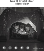3K Pet Camera Indoor with Phone APP, 5MP Cameras for Home Security with 1400mAh Emergency Rechargeable Battery, 2.4G 5G Dual Band WiFi Indoor Camera, AI Detection Motion Tracking, 2-Way Talk