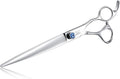 JASON Dog Grooming Scissors Shears - 8" Straight Long Pets Trimming Kit | Premium Cats Shear with Offset Handle and a Jewelled Screw, Sharp Comfortable, Gift