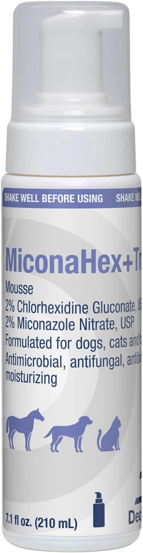 MiconaHex+Triz Mousse, 7.1 oz | Antibiofilm, Moisturizing; Packaging May Vary