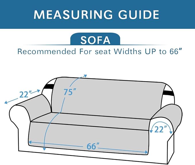 H.VERSAILTEX Reversible Couch Cover Sofa Cover for 3 Cushion Couch Water Resistant Dog Couch Protector Furniture Covers for Pets Non Slip Sofa Couch Cover with Elastic Strap(Sofa, Dark Teal/Beige)