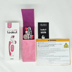 Walkinnwith LOOKUT Premium Dog Nail Clippers with Guide Light [Made in Korea] Safe Cat Nail Clippers – Easy Cat Claw Trimmer and Nail Trapper for Smaller Pets Under 40 lbs – Pink Edition