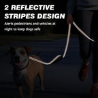 Double Handle Dog Leash with Poop Bag Holder and Car Seat Belt Buckle | Heavy Duty | Double Handle | with Poop Bag Holder | with Car Seat Belt Buckle | Reflective | Lightweight