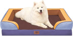 Comfort Expression Orthopedic Dog Beds for Large Sized Dog with Bolster | Waterproof Dog Couch Bed with Washable Cover & Non-Slip Bottom, Supportive Egg Crate Foam Large Pet Bed, 36x27 Inch