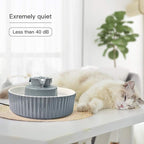 Pet Drinking Fountain: Cepheus 2.1L/71oz Cat Fountain-Automatic Water Fountain for Cats and Dogs with with Ultra-Quiet Pump(Grey)
