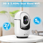 Cloarks 2K Pan/Tilt Security Camera, WiFi Indoor Cameras for Home Security with AI Motion Detection, Pet/Dog/Baby Camera with Phone App, 2-Way Audio, 24/7, Siren, TF/Cloud Storage, 4 Pack