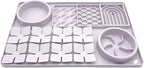 Slow Feeder Bowl, Silicone Lick Mat with Suction Cups for Dog Cat, Snuffle Mat for Pet Smell Training, Puzzle Toys for Bored Puppy, Sniff Mat for Slow Eating and Keep Busy, Lavender Gray