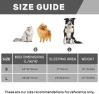 Hollypet Small Dog Large Cat Bed Puppy Couch Beds for Pets up to 25 lbs | Fluffy Dog Cat Couch Plush Soft Warming Pets Beds with Machine Washable Cover and Non-Slip Bottom