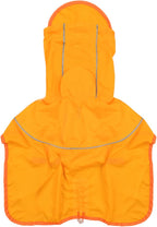 Puppia Rainlite Dog Poncho Hooded Waterproof Adjustable Lightweight Rain Jacket Poncho for Small and Medium Dogs, Yellow, Large