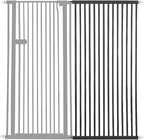 Lumizone Extra Tall Cat Gate Extension Kit 61.02" High 29.52" Wide Black | Tall Pet Gate Dog Gate for Doorway Hallway Stairs Pressure Mounted Extra Wide 1.37" Gap No Drilling