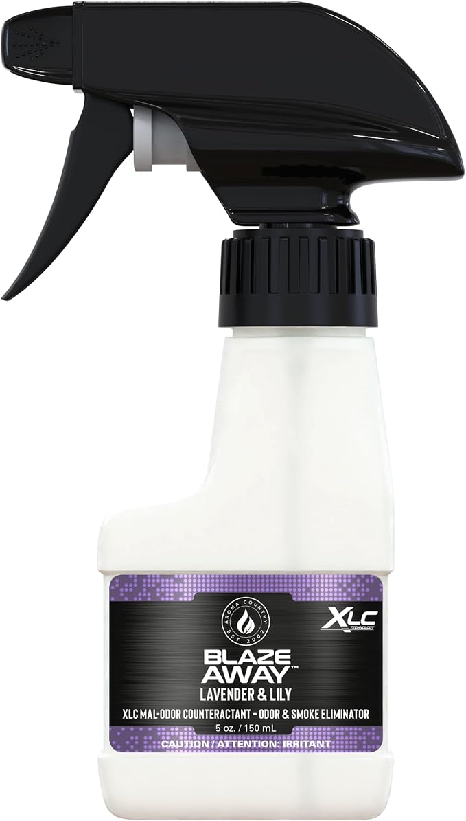 Blaze Away Lavender & Lily Odor Eliminator Spray (5 Fl Oz) | Commercial Air Freshener • Professional-Strength • Long-Lasting • for Smoke, Pet, Bathroom, Vehicle, Hotel & Commercial Space