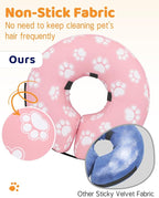 Supet Inflatable Dog Cone Collar Alternative After Surgery, Doggie Neck Donut Collar Recovery ECollar for Post Surgery, Soft Dog Cone for Small Medium Puppies Cats