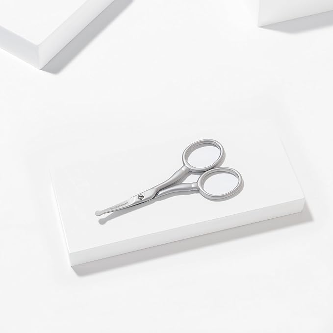 Tweezerman Pet Grooming Scissors-Rounded Tip Trimming Scissor for Dogs/Cats
