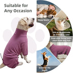 Dog Pyjamas PJS Sweater Clothes and Home Clothing Suitable for Medium to Large Breeds of Dogs, Dog Neutering Suits, Extra-Large Stretch Fabric, Four-Legged Clothes(Thickened Red, 4XL)
