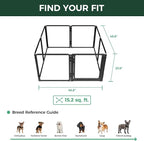 FXW AuraSpace Pro Clear Acrylic Indoor Dog Playpen, 24" H, 8 Panels | Open View, No Climbing Bars, Heavy-duty Metal, DIY Layouts, Easy Access, For Puppies & Small Dogs, Patented