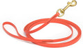 Viper Biothane K9 Working Dog Leash Waterproof Lead for Tracking Training Schutzhund Odor-Proof Long Line with Solid Brass Snap for Puppy Medium and Large Dogs, 15ft Coral