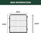 FXW Homeplus Indoor Dog Playpen, 24" H, 2 Panels, for Puppies & Small Dogs | Stress-free play, Heavy-duty, Semi-open design, Easy setup, Threshold-free gate, Expandable, Patented