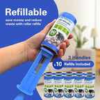 Extra Sticky Lint Roller Mega Value Set 900 Sheets for Pet Hair Removal and Clothes, Dog and Cat Lint Remover, 10 Pack