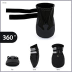 Winter Dog Boots - Non-Slip Dog Shoes for Snow/Summer Hot Pavement, Reflective Dog Booties & Paw Protectors for Medium/Large Dogs
