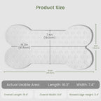 PWTAA Dog Food Mat Anti-Slip Silicone Dog Bowl Mat Thicker Pet Placemat Waterproof Cat Feeder Pad with Raised Edge Puppy Kitten Feeding Mats Suitable Small Medium-Sized Dogs Cats Eating Tray - 2PCS