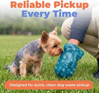 Best Pet Supplies Poop Bags for Dogs - Turquoise, 240 Count | Scented, Leak-proof, Easy-Tear perforations, 15 Thick Bags per roll, Outdoor Walking & Travel, Fits Standard Holders