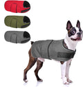 BEAUTYZOO Dog Winter Coat for Medium Dogs Waterproof, Warm Reflective Great Dane Oxford Canvas Jacket, Fleece Dog Cold Weather Coats Windproof for Female Male Dogs, Grey M