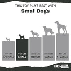 BarkBox Munchie The Bear Dog Toy - for Dogs up to 20 lbs - Small | for Treat Dispensing and Bouncing