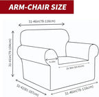 YEMYHOM Couch Cover Latest Jacquard Design High Stretch Sofa Chair Covers for Living Room, Pet Dog Cat Proof Armchair Slipcover Non Slip Magic Elastic Furniture Protector (Small, Christmas Wine Red)