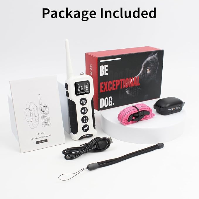No Shock Dog Training Collar with Remote 3300ft Range | Vibrating Dog Collar, Vibration Collar for Small Medium Large Dogs, 9 Style Tones and Vibration Collar