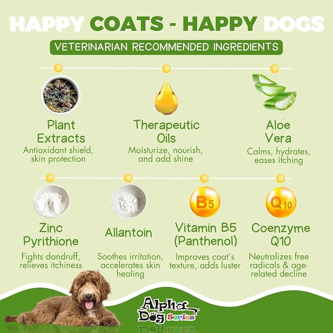 All Stages Natural Dog Shampoo and Conditioner Set with Aloe Vera pH-balanced Dog Grooming Shampoo and Conditioner for Dogs, Tear-Free Moisturizing Dog Shampoo Sensitive Skin 1 Gallon