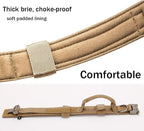 Tactical Dog Collar and Leash Set Adjustable Military Nylon Dog Collar with Control Handle and Heavy Duty Metal Buckle for Large Dogs （Brown S | 1000D Heavy-Duty Nylon Fabric,Quick-Release Metal Buckle,Adjustable Fit,Soft-Padded Webbing,D-Ring,for Trai...