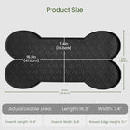 PWTAA Dog Food Mat Anti-Slip Silicone Dog Bowl Mat Thicker Pet Placemat Waterproof Cat Feeder Pad with Raised Edge Puppy Kitten Feeding Mats Suitable Small Medium-Sized Dogs Cats Eating Tray