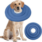 IDOMIK Dog Recovery Collar, Waterproof Soft Dog Cone After Surgery | Comfy Protective Elizabethan Collar Alternative for Dogs Cats, Adjustable Pet Neck Donut Cone Anti-Licking Wounds,Navy,2XL