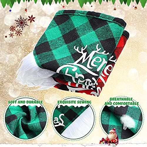 Frienda 6 Pcs Dog Christmas Reindeer Antler Bandana,Cute Style,Red, Green - Image 4