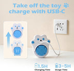 Interactive Cat Toys for Indoor Cats, Remote & 4Modes Automatic Flying Bird | No-Drill Doorway Cat Toy with Adjustable Speed, USB Rechargeable Electric Door Hanging Toy for Bored Kitten and Adult Cat